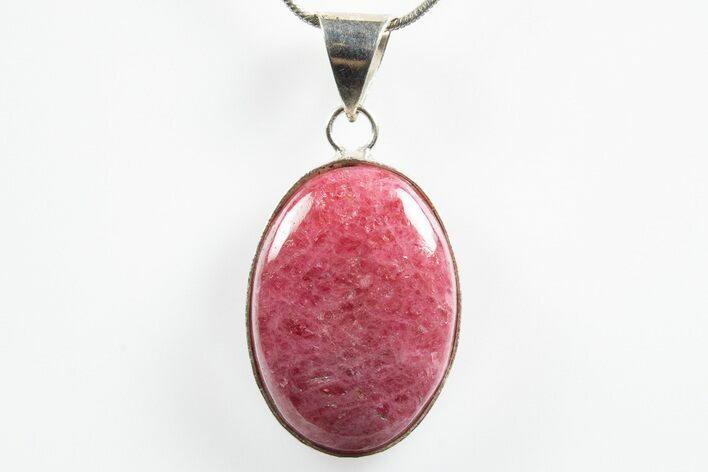 Polished Rhodonite Pendant (Necklace) #346229